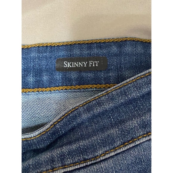 Judy Blue Skinny Fit Distressed Frayed Cuff Jeans JB82113DK Womens 13/3 - Picture 4 of 10